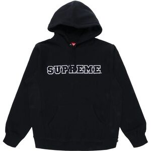 Supreme Cord Collegiate Logo Hooded Sweatshirt